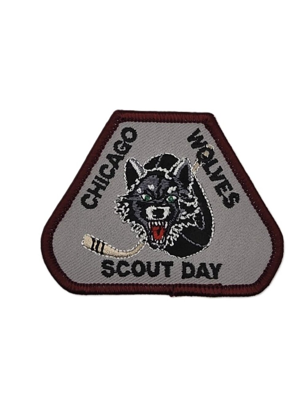Chicago Wolves Scout Day Hockey Embroidered Patch NOS 2.75 x 2.25